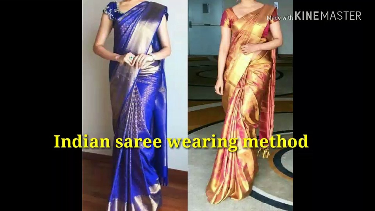 how can we wear saree in indian style