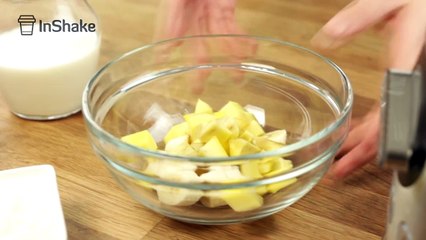 Batido de mango y plátano