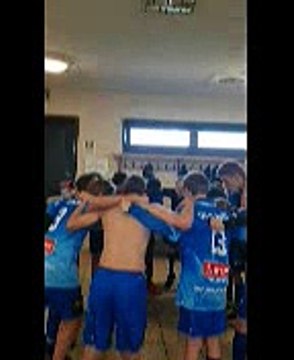 Les u14 exprime leur joie après leur victoire sur maubeuge
