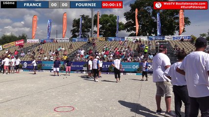 Europétanque des Alpes-Maritimes 2018, le choc des 16èmes France vs Fournié