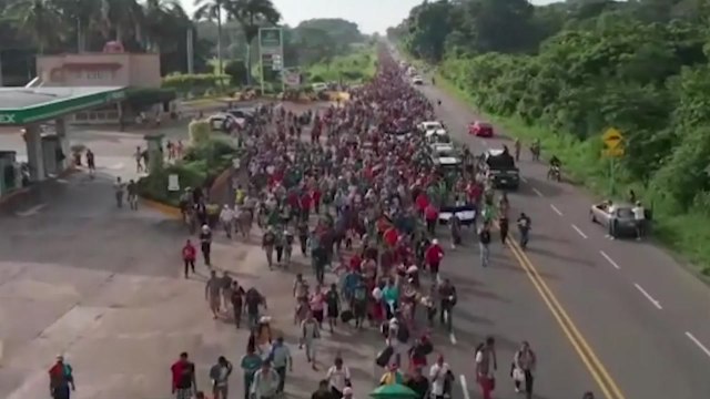 5천 명으로 불어난 이민자 행렬... 미국까지 / YTN