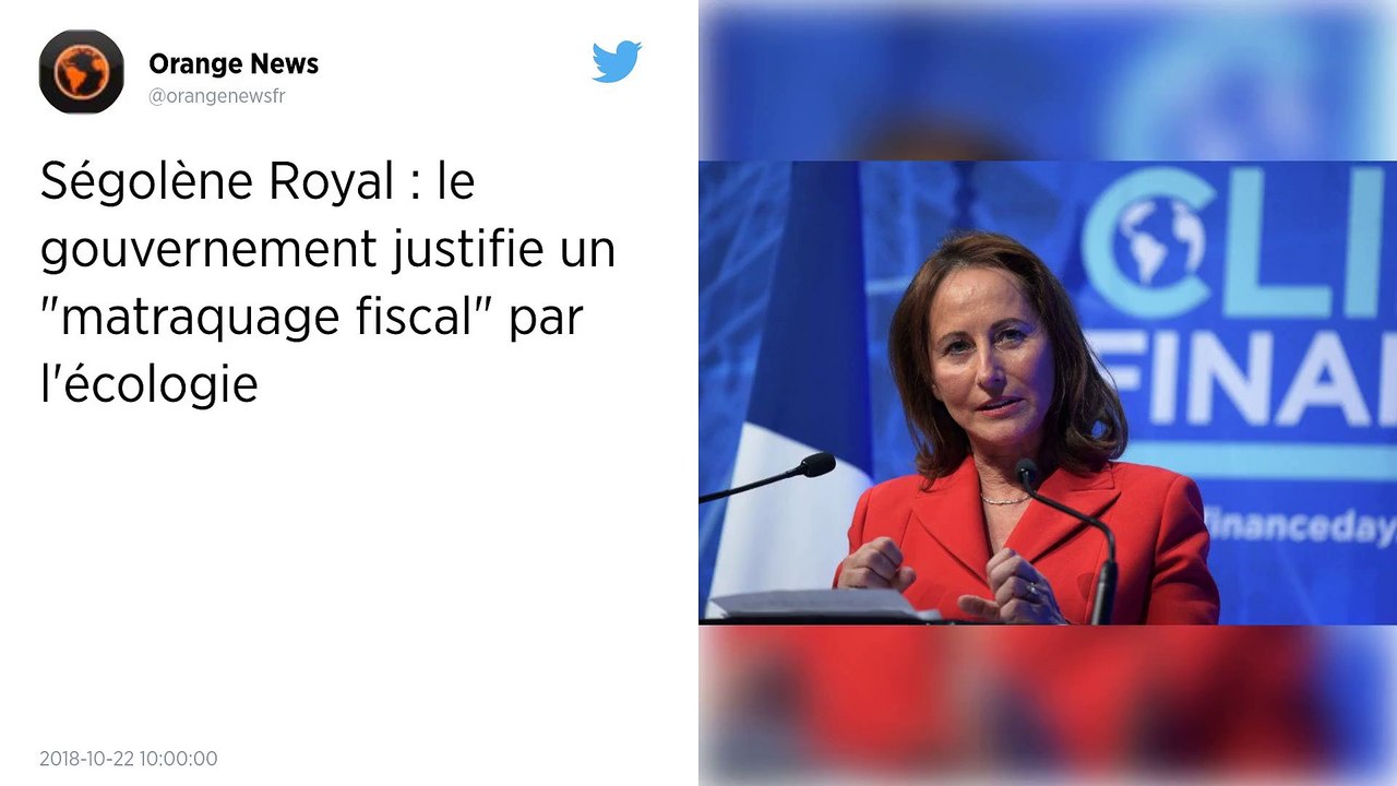 Hausse des taxes sur les carburants. Ségolène Royal dénonce le « matraquage fiscal » du gouvernement.