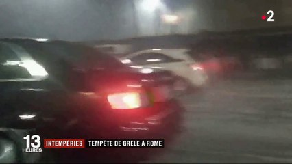 Italie : une tempête de grêle s'abat sur Rome