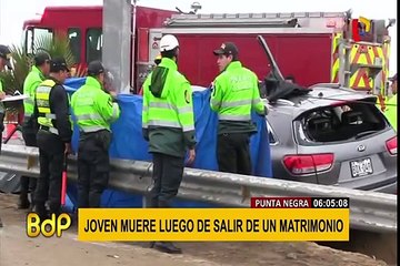 Punta Negra: joven universitario murió tras despistarse su camioneta en la Panamericana Sur