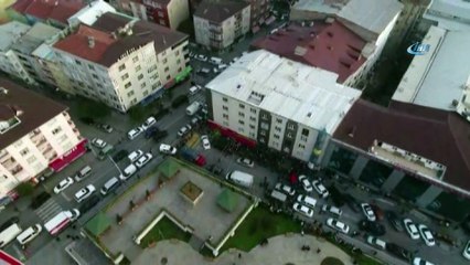 Suudi Arabistan Başkonsolosluğu’nun aracının bulunduğu otopark havadan görüntülendi