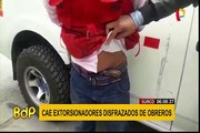 Surco: caen integrantes de peligrosa banda de extorsionadores disfrazados de obreros