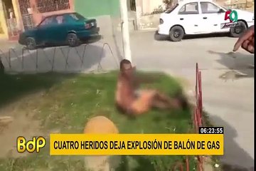 Tumbes: cuatro personas quedan graves tras explosión de balón de gas en Aguas Verdes