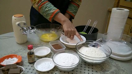 Chocolate brownie cake without oven
