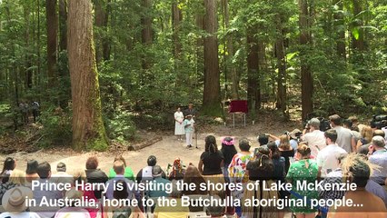 Prince Harry unveils plaque on Fraser Island in Australia