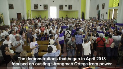 Nicaraguans hold mass in memory of killed, imprisoned protesters
