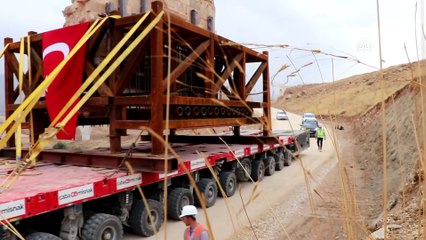Hasankeyf Kalesi Orta Kapısı taşındı - BATMAN