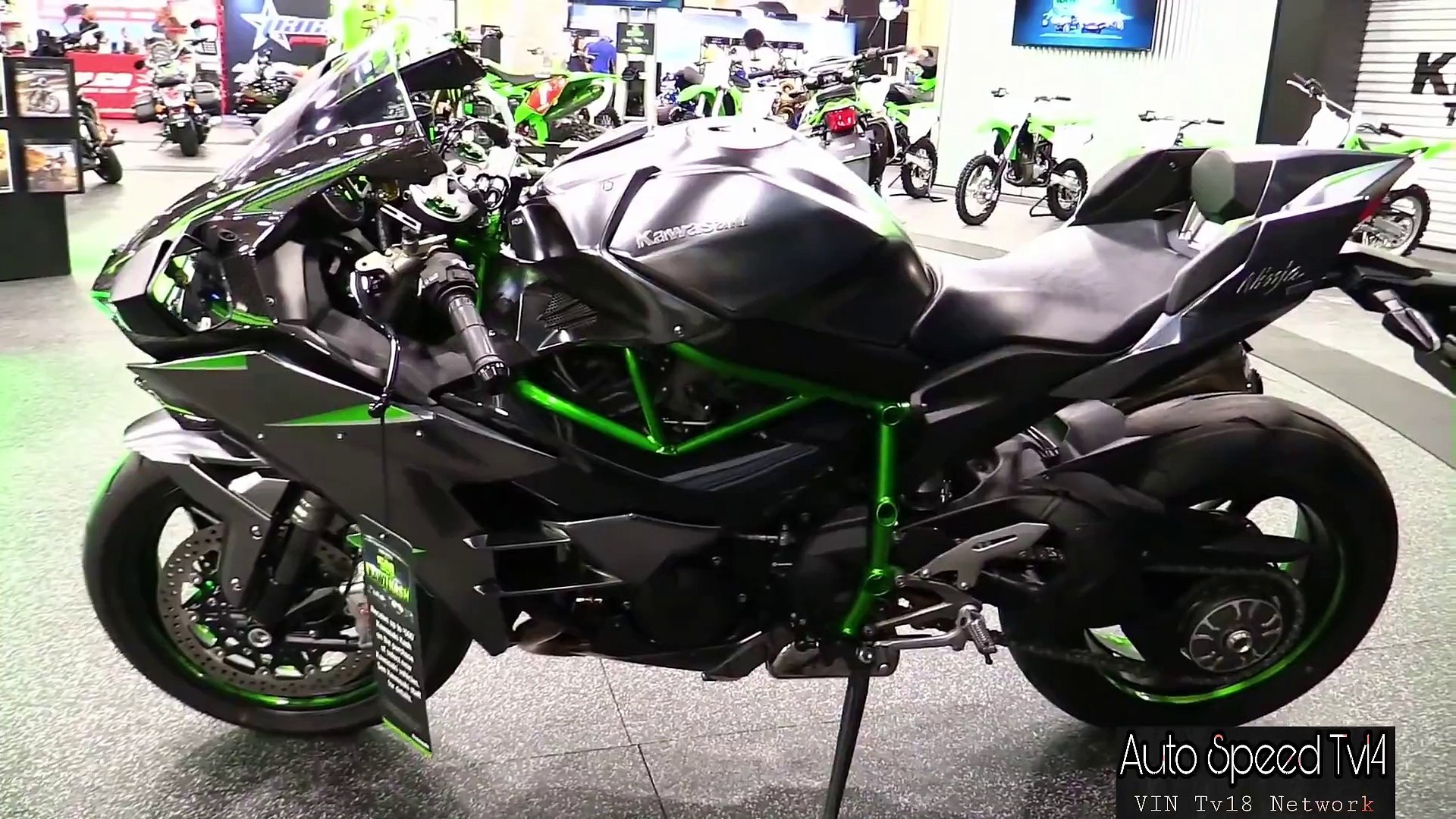 2019 Kawasaki Ninja H2 Carbon - Walkaround - Debut at 2018 AIMExpo Las  Vegas - video Dailymotion