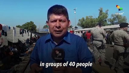 The Bridge Exodus of The Honduran Migrant Caravan