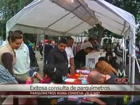 Votan sobre parquímetros en las colonias Condesa y Roma