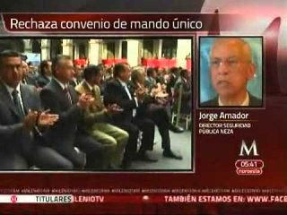 Rechaza convenio de mando único policial en Neza