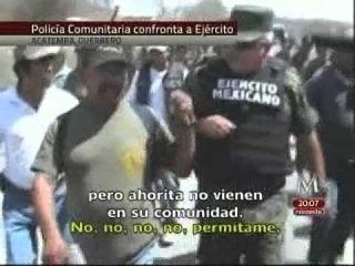 Intentan militares desarmar a Policías Comunitarios