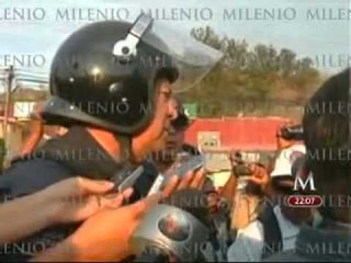 Así replegó la PF a maestros de la CETEG en Autopista del Sol