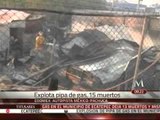 Confirman 15 muertos tras explosión de pipa en Ecatepec