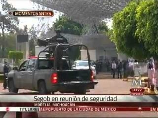 Discuten acciones contra crimen en Michoacán