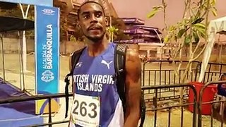 Kyron McMaster's final in the 400m hurdles takes place tonight at 10.10pm (BVI time). Hear what he had to say after his first place finish in the semis.