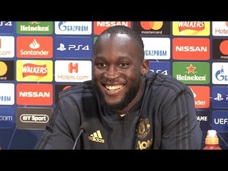 Romelu Lukaku Full Pre-Match Press Conference - Manchester United v Juventus - Champions League
