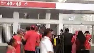 Suasana terkini jelang pertandingan pembuka Timnas Indonesia U-19 vs Taiwan dalam ajang Piala AFC U-19 2018 di Stadion Gelora Bung Karno, Senayan, Jakarta, Kami