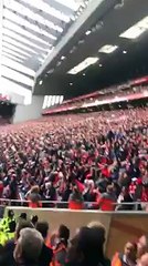 Liverpool fans getting slagged at Anfield for being so quiet."Where's your famous atmosphere?"( via TW/jamesmcfc_)