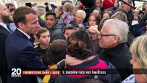 Inondations dans l'Aude : Emmanuel Macron face au désarroi des sinistrés