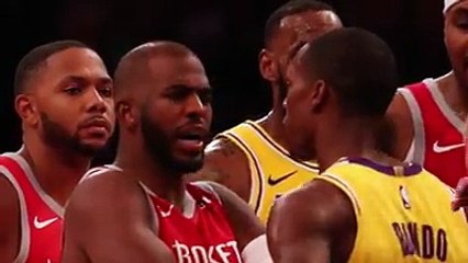 Rockets-Lakers scuffle