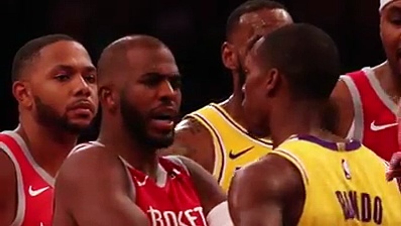 Rockets-Lakers scuffle