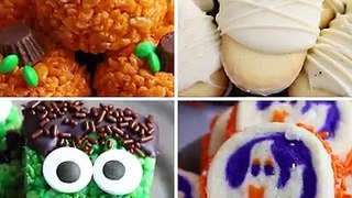 5 EASY HALLOWEEN TREATS: Mummies, Graveyards, Frankenstein, Pumpkins, and Ghost Cookies! FULL PRINTABLE RECIPES: