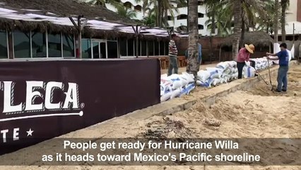 People prepare ahead of Hurricane Willa in Mexico