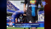 Mariano Soso hizo referencia a la victoria de Emelec