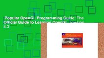 Popular OpenGL Programming Guide: The Official Guide to Learning OpenGL, Version 4.3
