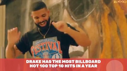 Drake Is At The Top Of The Charts For The year