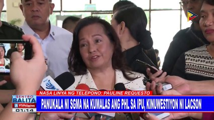 Panukala ni SGMA na kumalas ang PHL sa IPU, kinuwestiyon ni Lacson