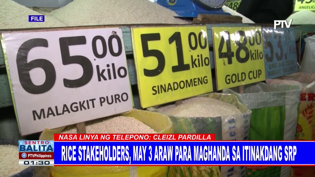 Rice stakeholders, may 3 araw para maghanda sa itinakdang SRP