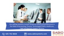 staffing agencies albuquerque | Sabio Systems, LLC