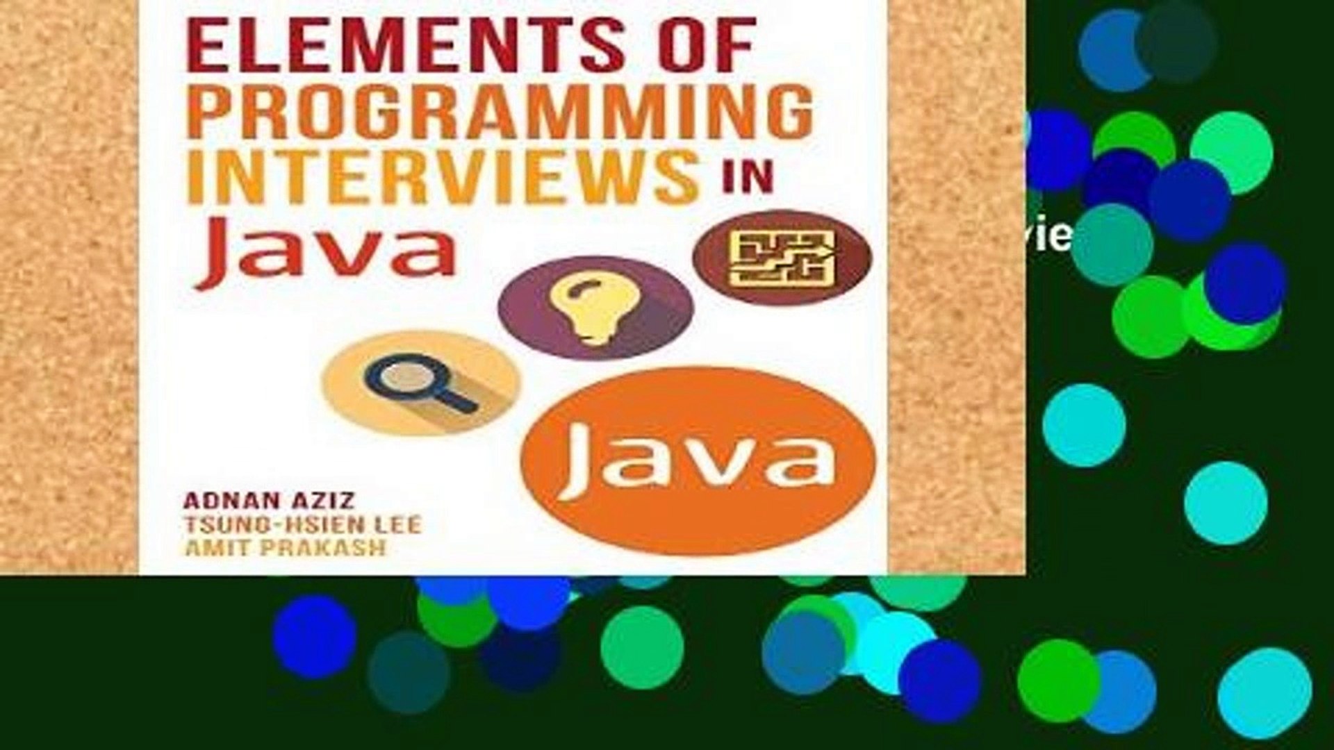 Review  Elements of Programming Interviews in Java: The Insiders  Guide