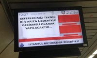 Metro seferlerinde aksama