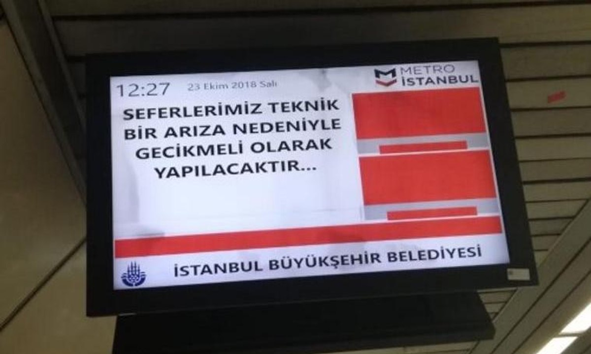 Metro seferlerinde aksama