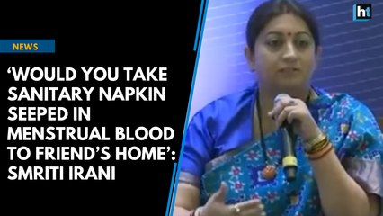 ‘Would you take sanitary napkin seeped in menstrual blood to friend’s home’: Smriti Irani on Sabarimala row