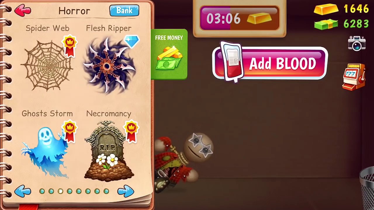 Kick The Buddy: HORROR ITEMS! [Annoying Orange Plays]