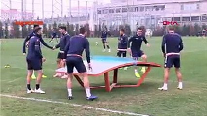 Başakşehir idmanında eğlenceli dakikalar!