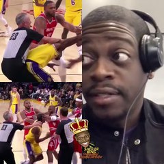 Shuler King - Referee # 23 Wanted No Parts Of The Lakers VS Rockets Brawl!!!