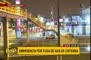 Surco: emergencia por fuga de gas en Panamericana Sur