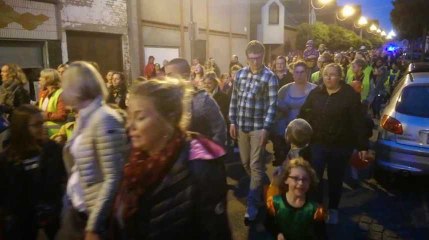 Le cortège des allumoirs de l'école de la Sainte-Famille du Tuquet 2018, à Mouscron