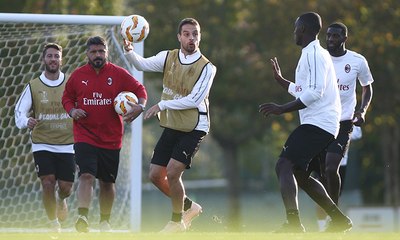 Close up of the training match