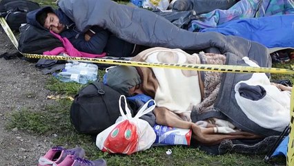 Беженцев не пускают в Хорватию