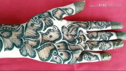 full hand mehandi applying method